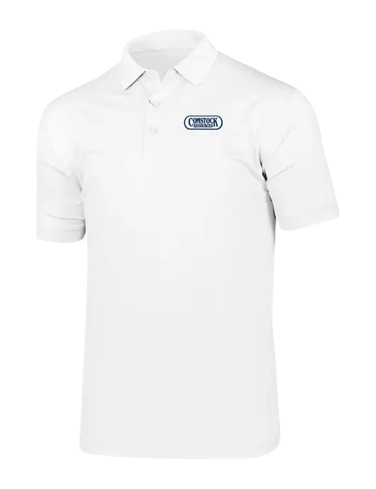 Callaway Vibrant Bright White Ventilated Polo w/Comstock Resources Logo
