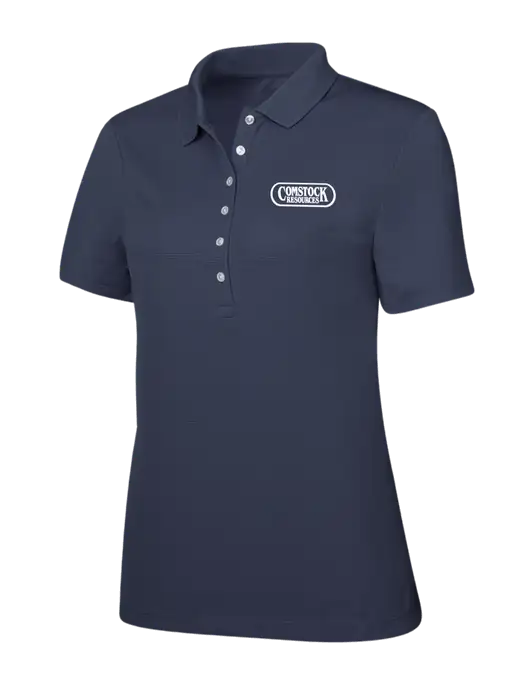 Callaway Womens Ottoman Navy Polo w/Comstock Resources Logo