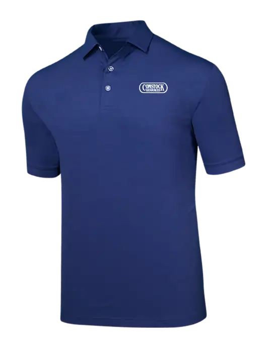 Callaway Navy Fashion Tonal Polo w/Comstock Resources Logo