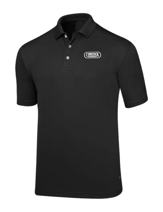 Callaway Core Black Performance Polo w/Comstock Resources Logo