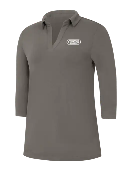 Womens Dark Grey Luxe Knit Tunic w/Comstock Resources Logo