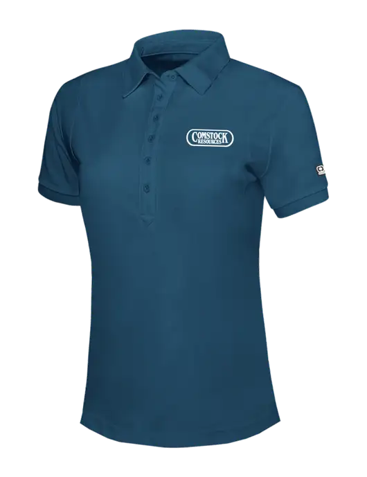 OGIO Womens Light Navy Jewel Polo w/Comstock Resources Logo