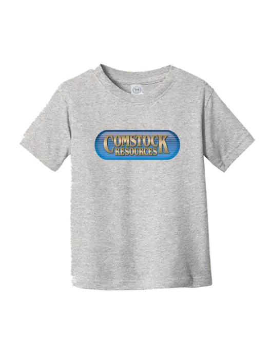Rabbit Skins Light Grey Heather Toddler Fine Jersey Tee w/Comstock Resources Logo