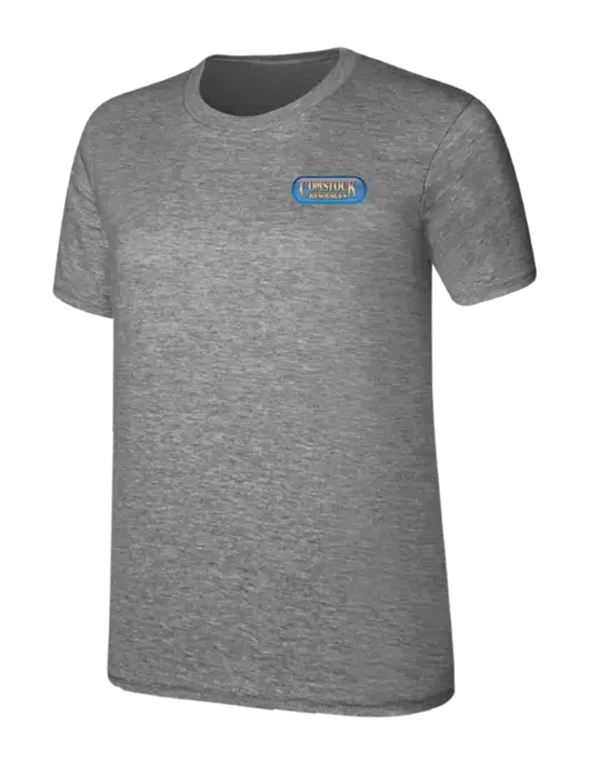 Womens Ring Spun Light Grey Heather 4.5 oz T-Shirt w/Comstock Resources Logo