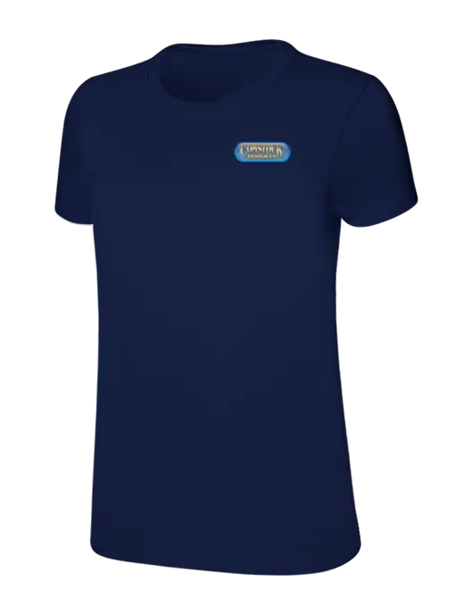Womens Ring Spun Navy 4.5 oz T-Shirt w/Comstock Resources Logo