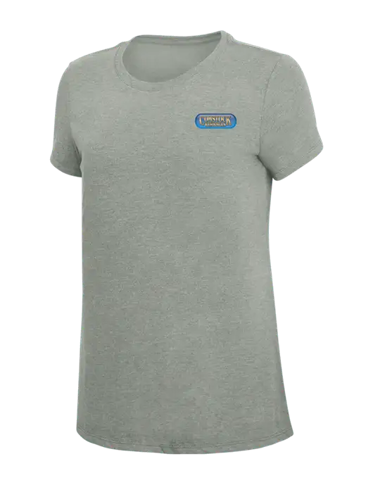 Womens Simply Soft Grey Frost 4.5oz  Poly/Combed Ring Spun Cotton T-Shirt w/Comstock Resources Logo