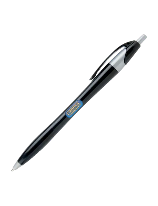 Novella Black/Silver Corporate Pen - Blue Ink w/Comstock Resources Logo