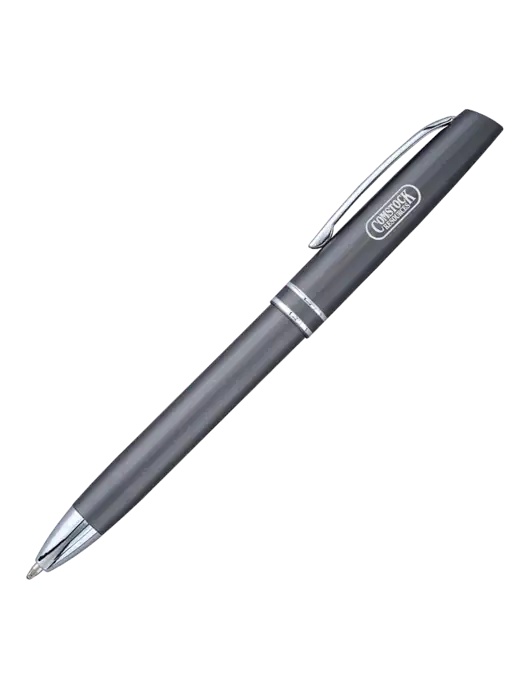 Gunmetal Anguilla Black Ink Pen w/Comstock Resources Logo