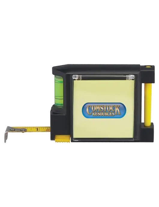Combo Yellow Tape Measure and Level w/Comstock Resources Logo