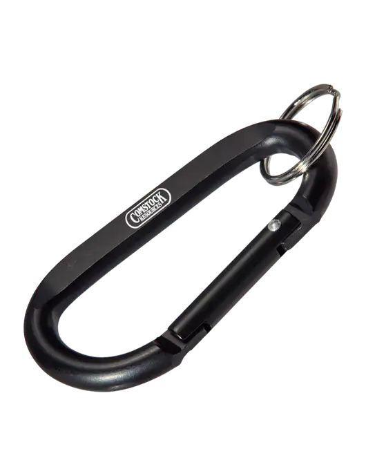 Black Carabiner & Key Ring w/Comstock Resources Logo