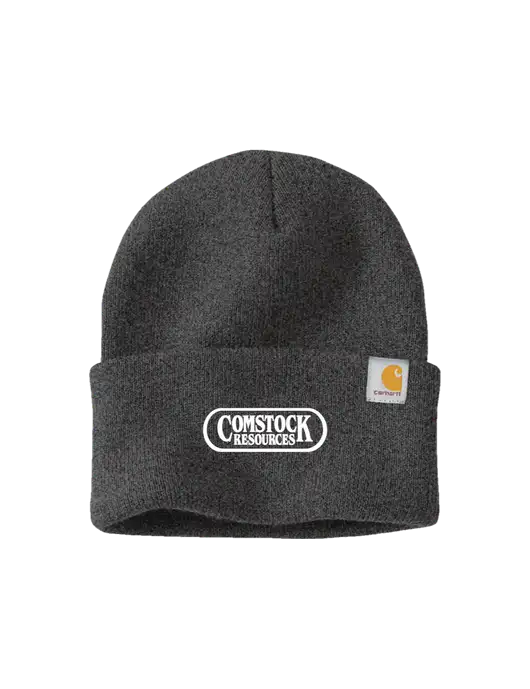 Carhartt Dark Grey Watch Cap 2.0 w/Comstock Resources Logo