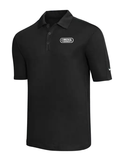 Nike Black Tech Sport Dri-FIT Polo w/Comstock Resources Logo