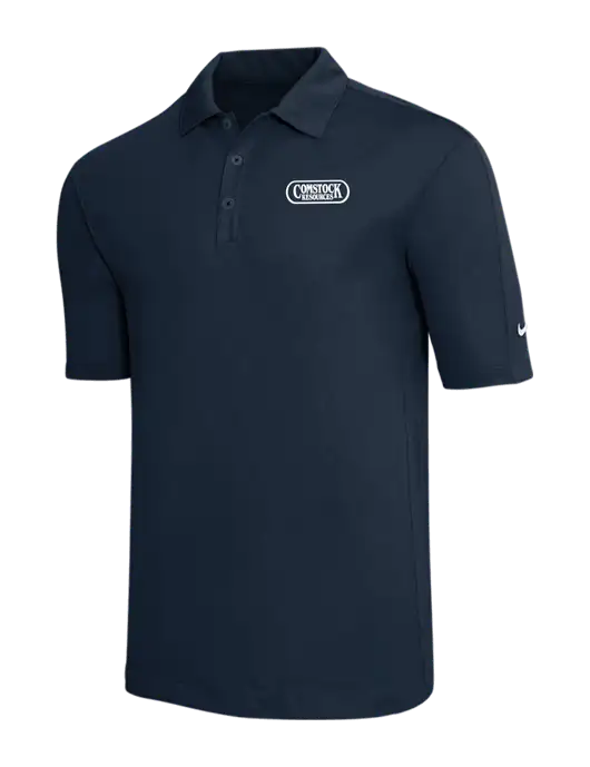 Nike Navy Tech Sport Dri-FIT Polo w/Comstock Resources Logo
