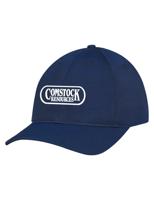 Navy Nylon Twill Performance Cap w/Comstock Resources Logo
