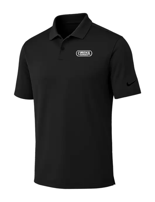 Nike Black Dri-FIT Vapor Polo w/Comstock Resources Logo