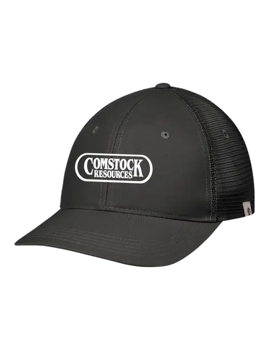 Carhartt Black Trucker Rugged Pro Series Cap w/Comstock Resources Logo