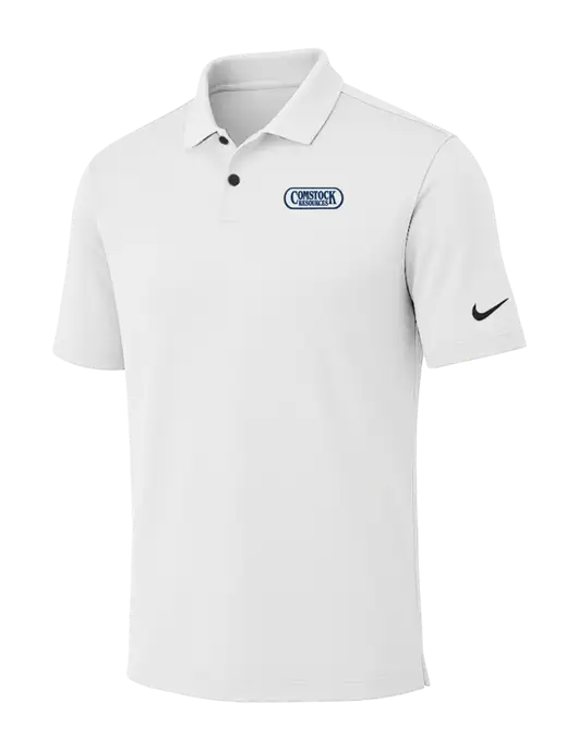 Nike White Dri-FIT Vapor Polo w/Comstock Resources Logo