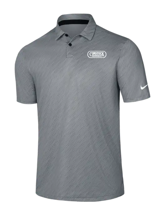 Nike Medium Grey Vapor Dash Polo w/Comstock Resources Logo