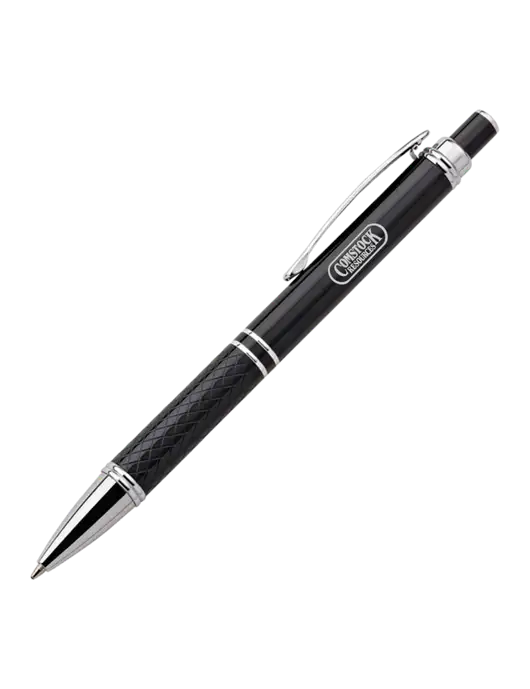 Black Stellar Scribe Pen - Black Ink w/Comstock Resources Logo