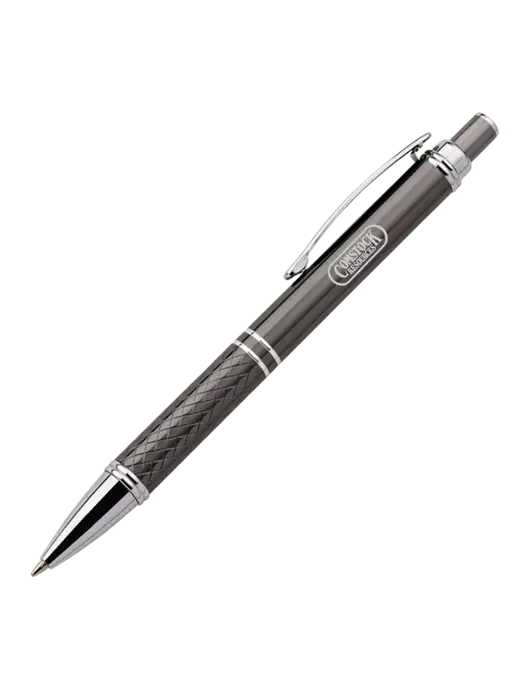 Dark Grey Stellar Scribe Pen - Black Ink w/Comstock Resources Logo